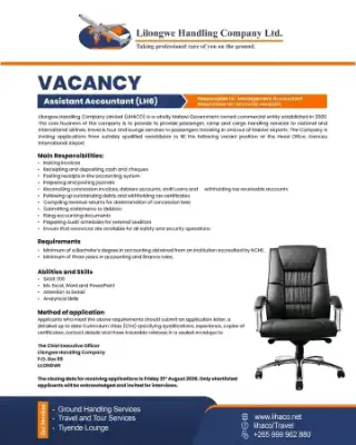 Assistant Accountant (LH6)
