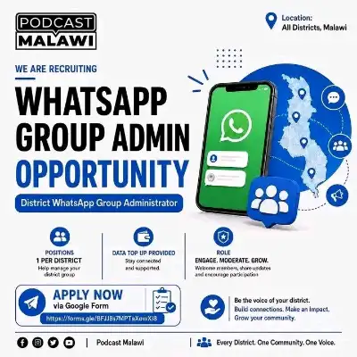 District WhatsApp Group Administrator at Podcast Malawi